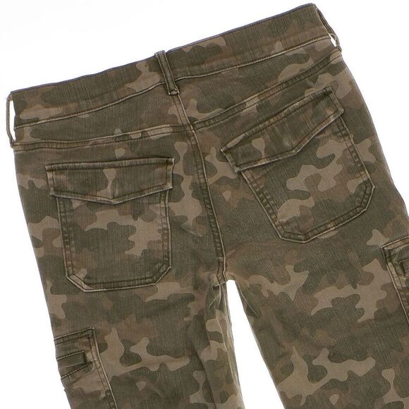 Eddie Bauer Curvy Skinny Cargo Jeans Size 4 Womens Camouflage Stretch 27x27 - Picture 4 of 11